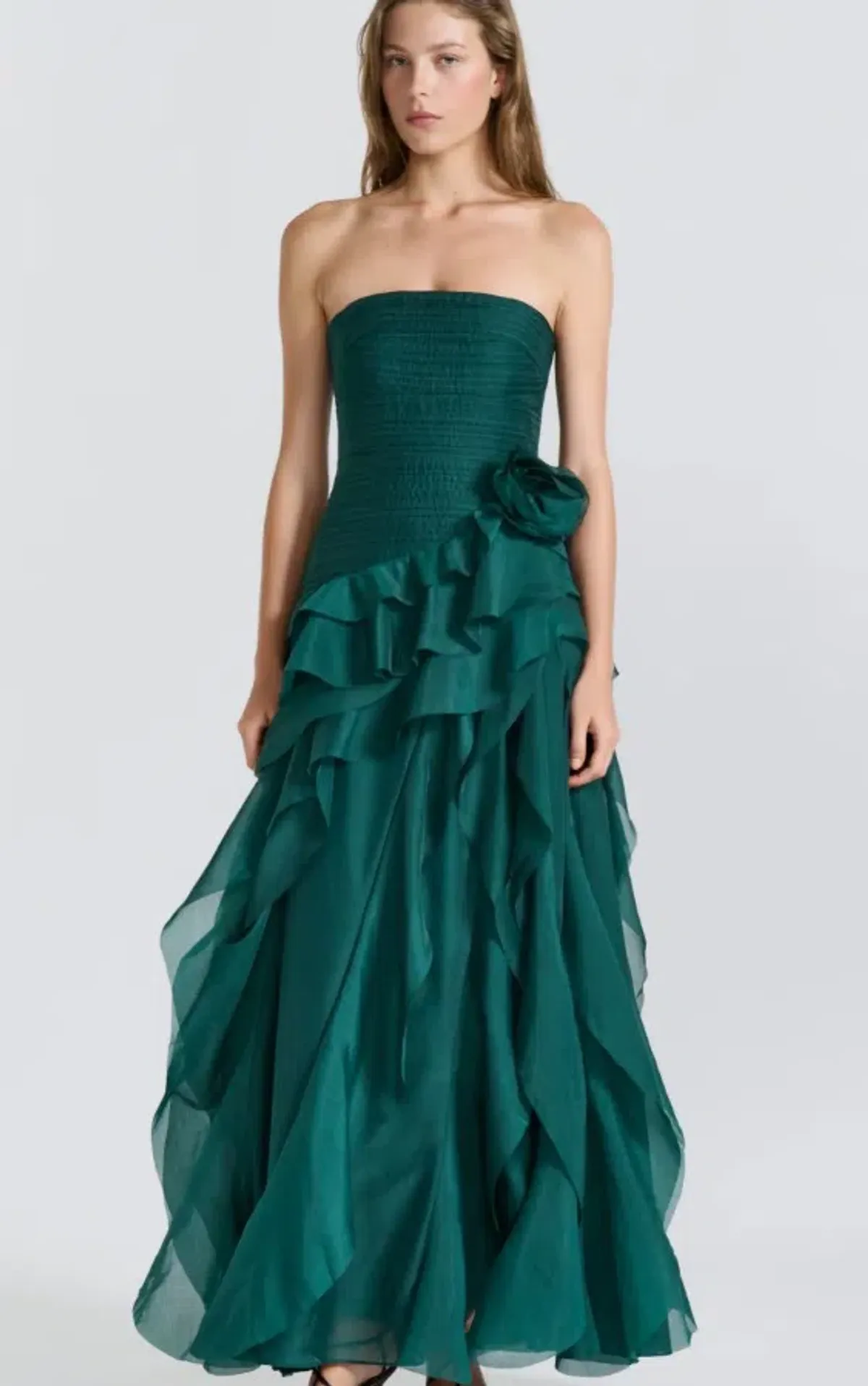 Aje Canyon Gown in Petrol Green Size 8 - Image 1