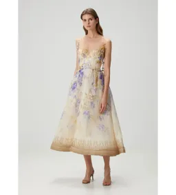 ZIMMERMANN THE DAWNING PICNIC DRESS LILAC FLORAL SIZE 1 /AU 10 for rent on The Volte - image 3