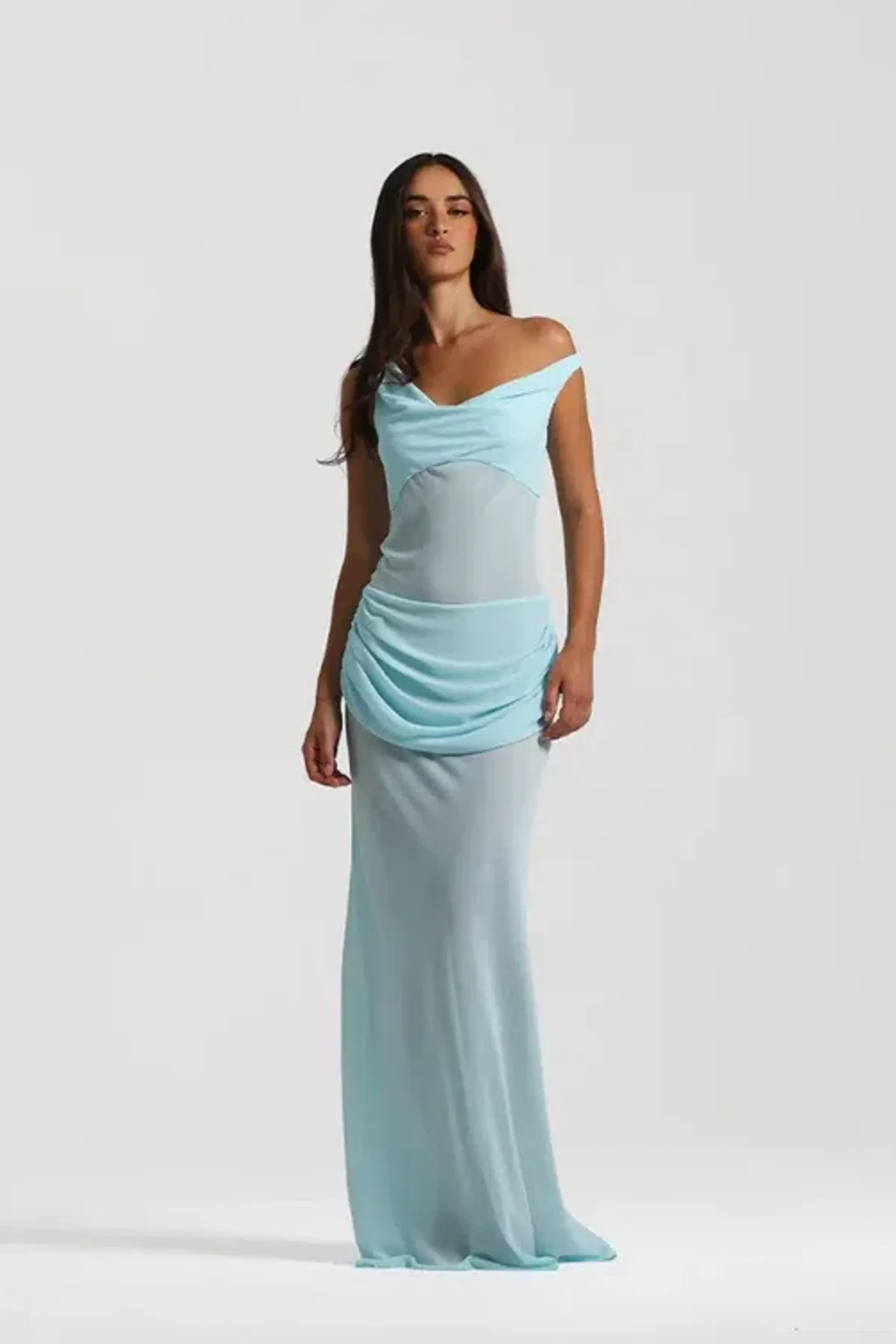 NATALIE ROLT CADENCE GOWN BABY BLUE / SIZE 8 - Image 3