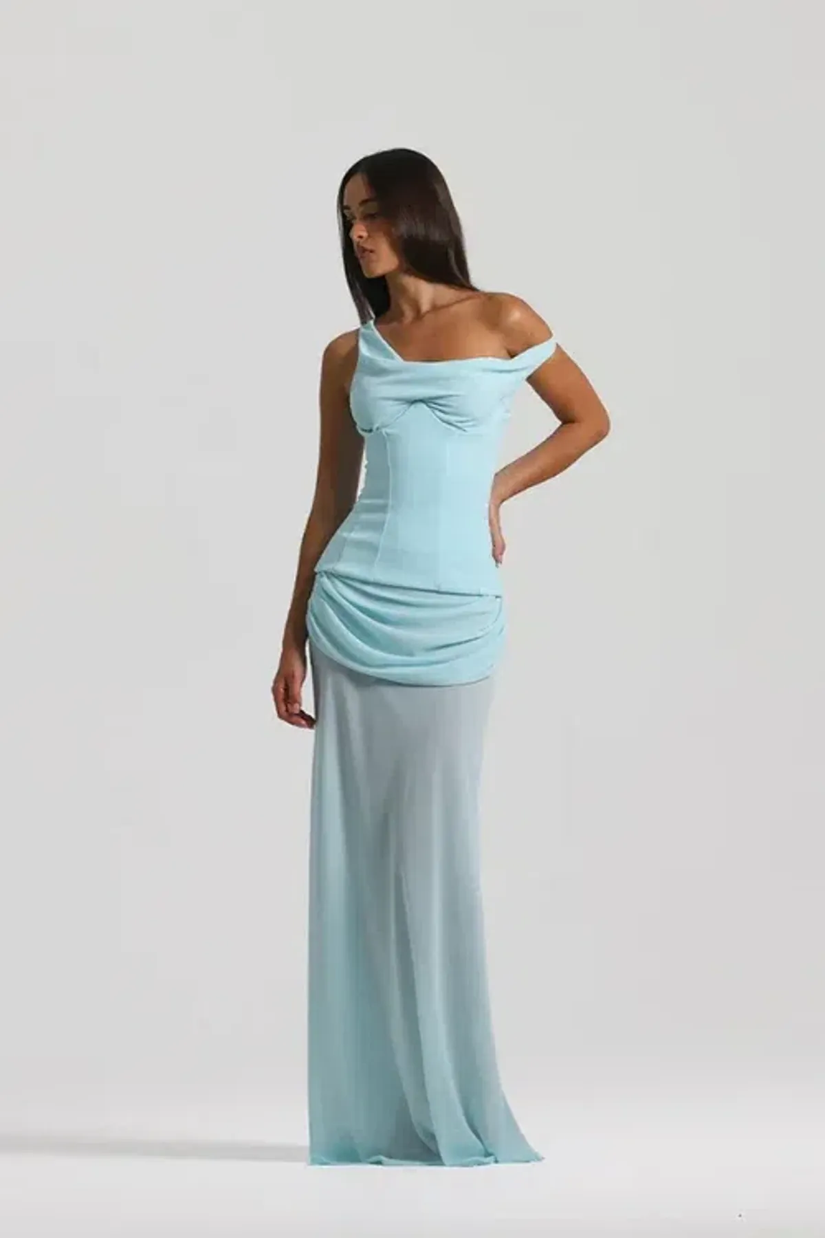 NATALIE ROLT CADENCE GOWN BABY BLUE / SIZE 8 - Image 2