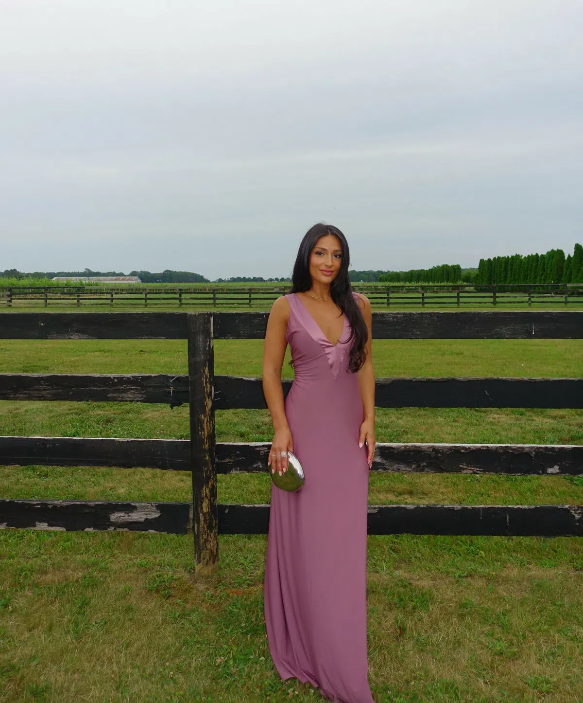 Ance Gria Rosa Gown Maxi Mauve Size XS - Image 2