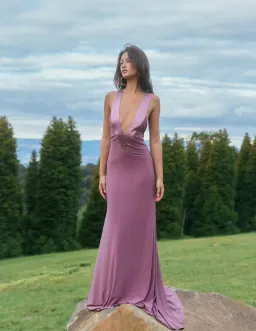 Ance Gria Rosa Gown Maxi Mauve Size XS for rent on The Volte - image 1