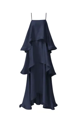 Elliatt Tilly Tiered Maxi Dress Navy Size S for rent on The Volte - image 3
