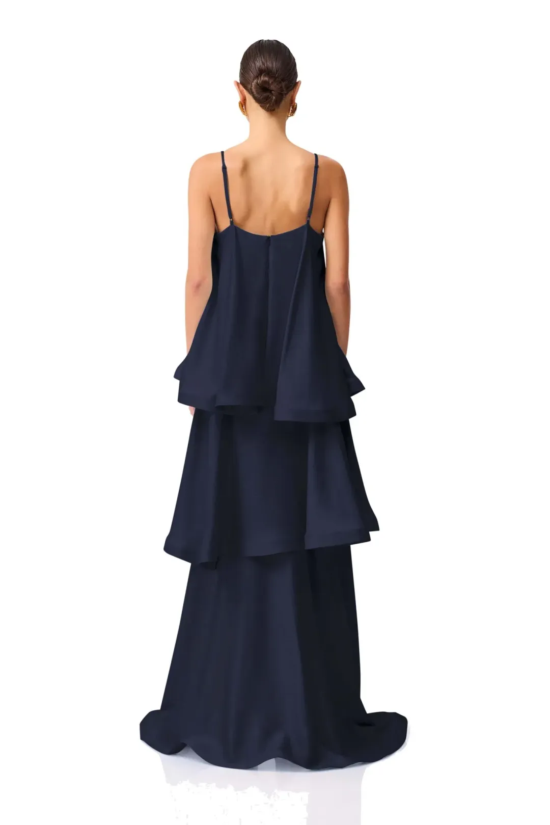 Elliatt Tilly Tiered Maxi Dress Navy Size S for rent on The Volte - main image
