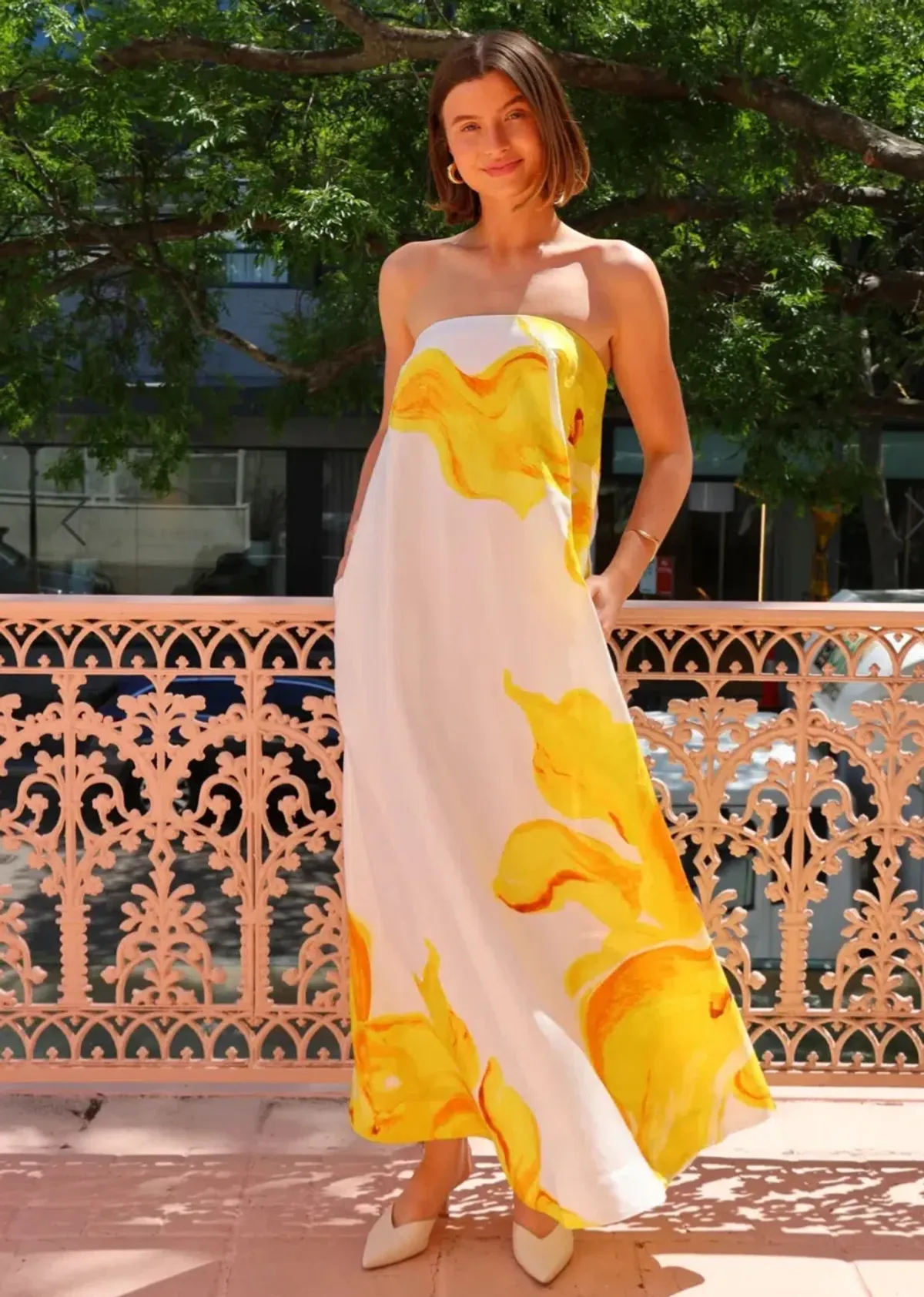 Acler Hopton Maxi Dress in Floral Calla Lily Size 10 - Image 1