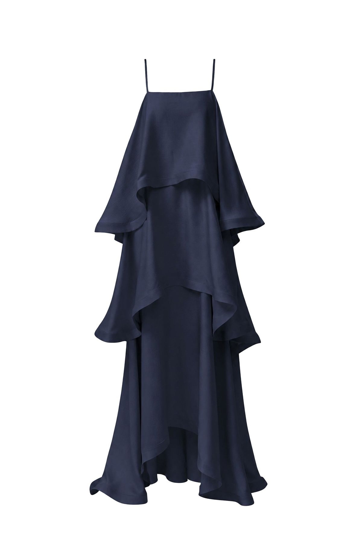 Elliatt Tilly Tiered Maxi Dress Navy Size M - Image 3