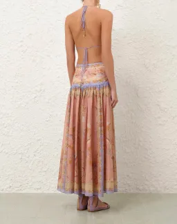 Zimmermann Indra Plunge Halter Maxi Dress size 8/10 for rent on The Volte - image 7