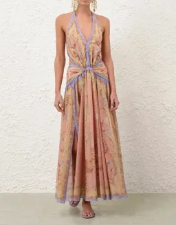 Zimmermann Indra Plunge Halter Maxi Dress size 8/10 for rent on The Volte - image 5