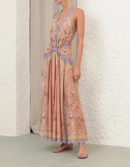 Zimmermann Indra Plunge Halter Maxi Dress size 8/10 for rent on The Volte - image 6