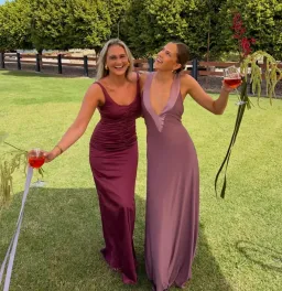 Ance Gria Atlein Gown Maxi Plum Size S for rent on The Volte - image 3