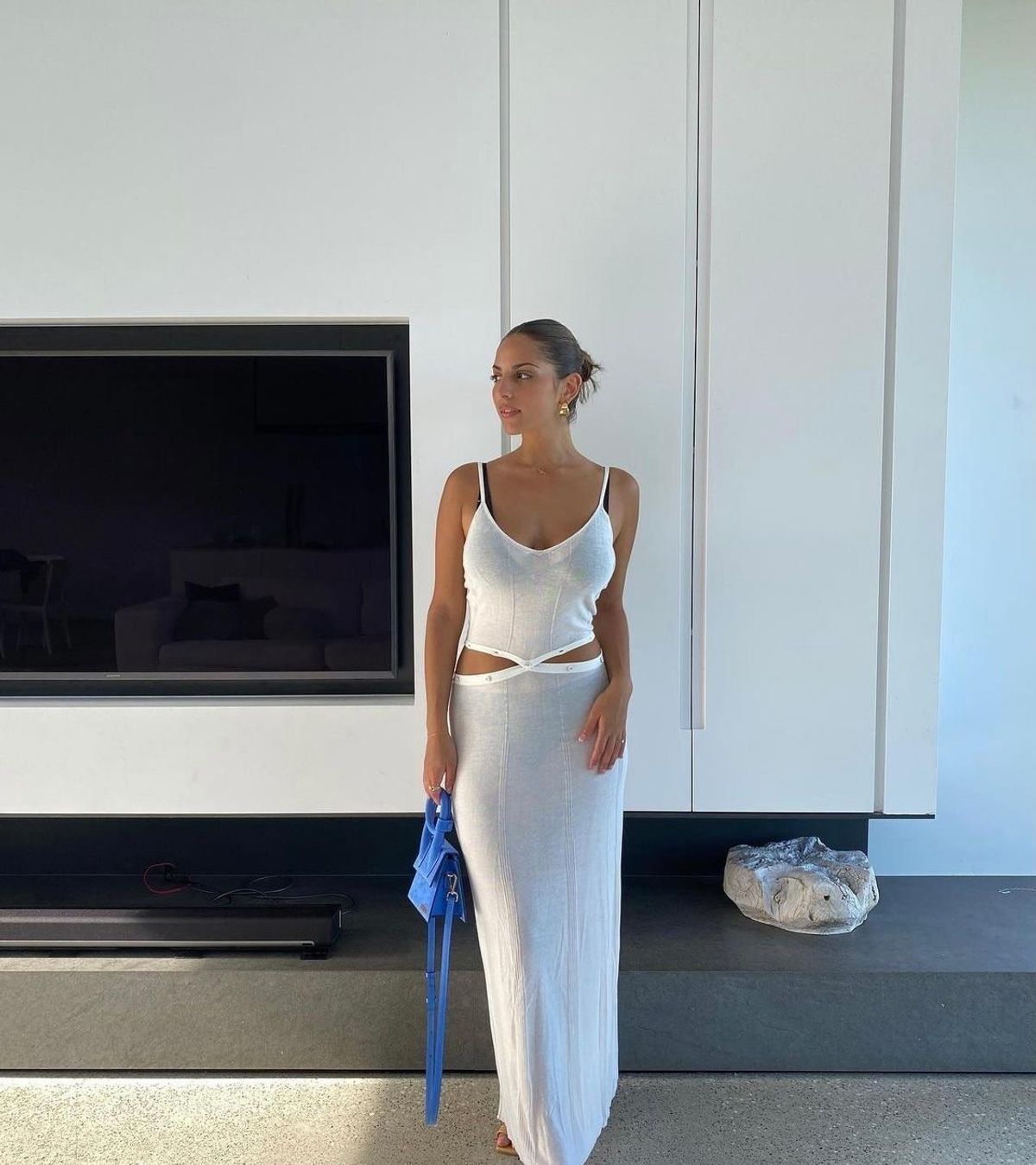 Devon Windsor Vienna Dress White Size 10 for rent on The Volte - main image