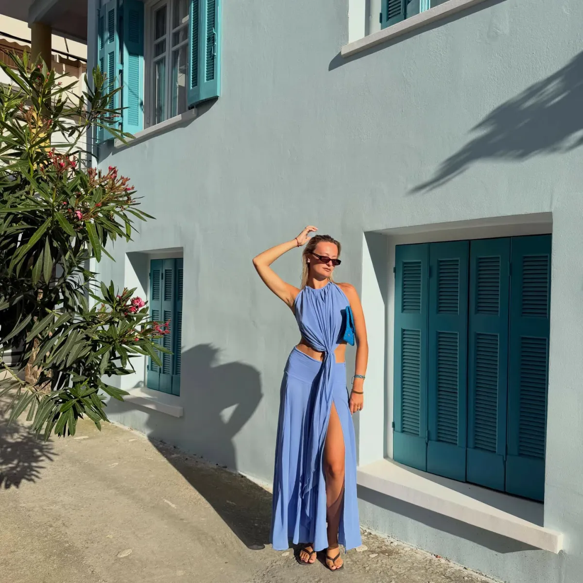 Koster Kulture Sola Top & Skirt Set Maxi Cerulean Size XS - Image 9