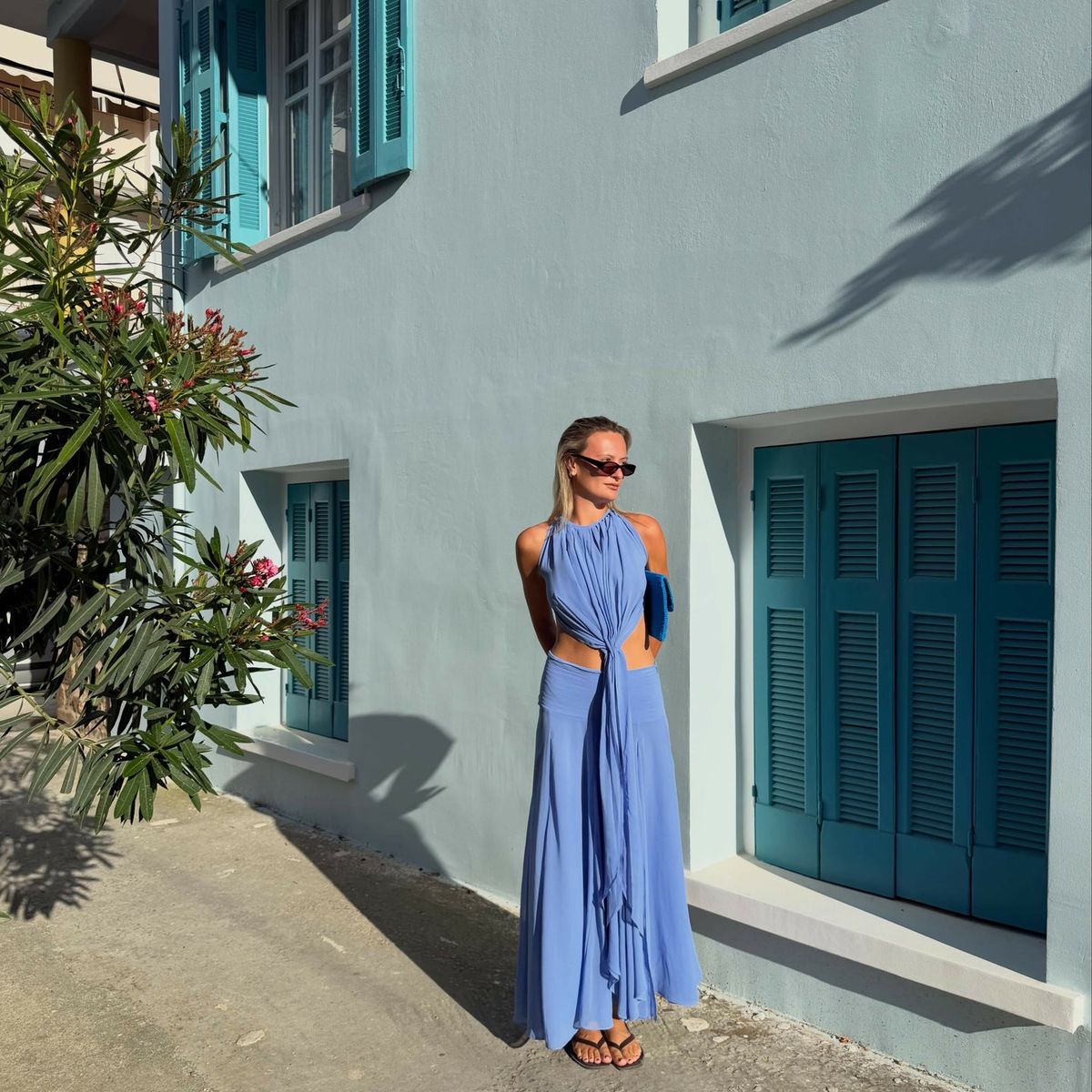 Koster Kulture Sola Top & Skirt Set Maxi Cerulean Size XS - Image 10