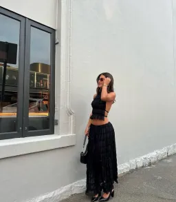 Arcina Ori Juliette Halter & Skirt Set Maxi Black Size S for rent on The Volte - image 5