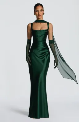BABY BOO CALANTHE MAXI EMERALD GREEN / SIZE 12 for rent on The Volte - image 1