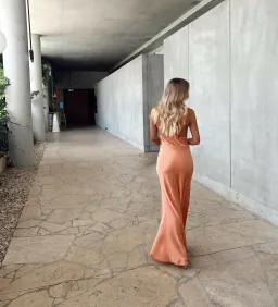 SIR the Label Aries Cut Out Gown Maxi Peach Size 0 for rent on The Volte - image 4
