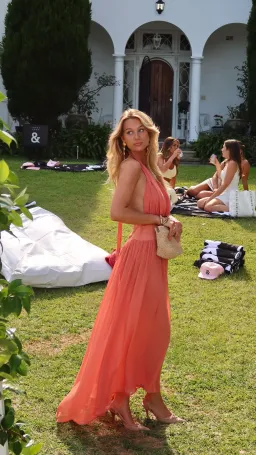 Arcina Ori Serena Dress Maxi Coral Size S for rent on The Volte - image 4