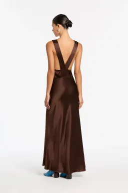 SIR the Label Aries Cut Out Gown Maxi Chocolate Size 1 for rent on The Volte - image 8