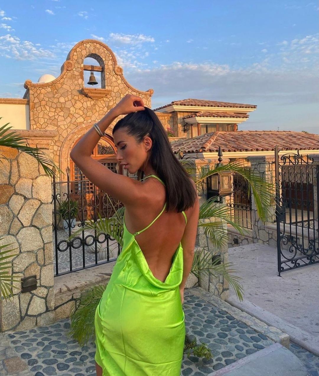 Rat & Boa Lima Dress in Lime Green Size 8 for rent on The Volte - main image