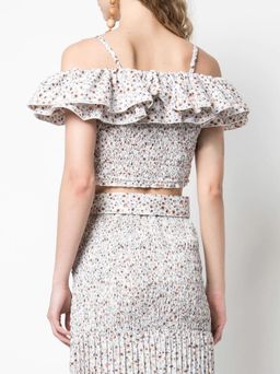 Nicholas Ruffled Poppy Print Top and Skirt SIze 6 for rent on The Volte - image 3