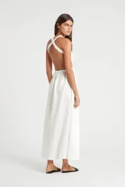 Sir the Label Alena Cross-Over Midi White Size 2 | AU 10 for rent on The Volte - image 2