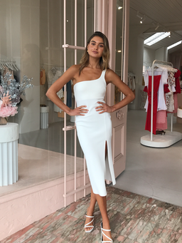 Bec & Bridge Ariel Midi Dress White Size 6 for rent on The Volte - image 1