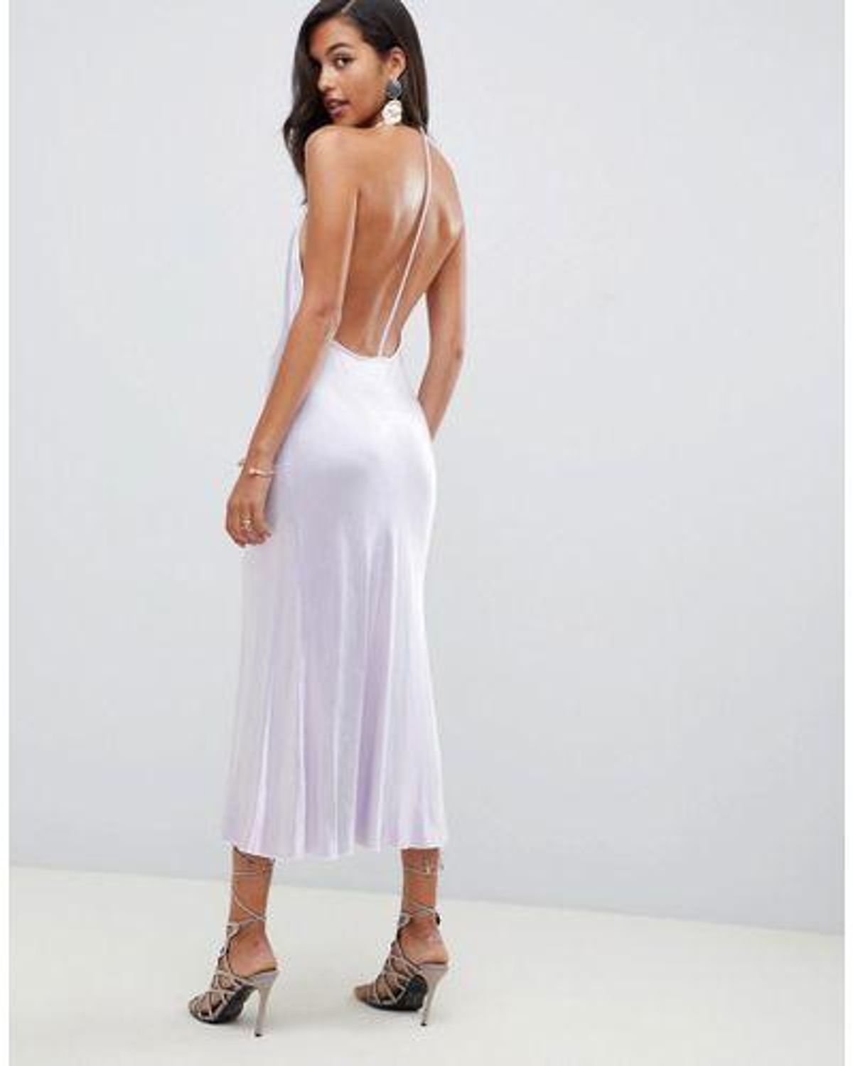 Bec & Bridge Disco Dancer Midi Dress Lilac Size 8 - Image 3