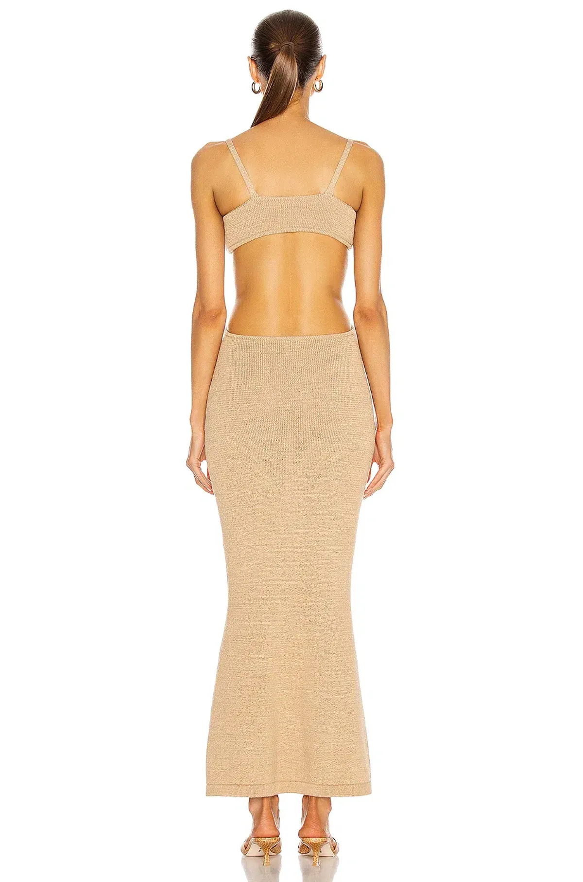 Cult Gaia Serita Knit Dress Sand Size XS - Image 3