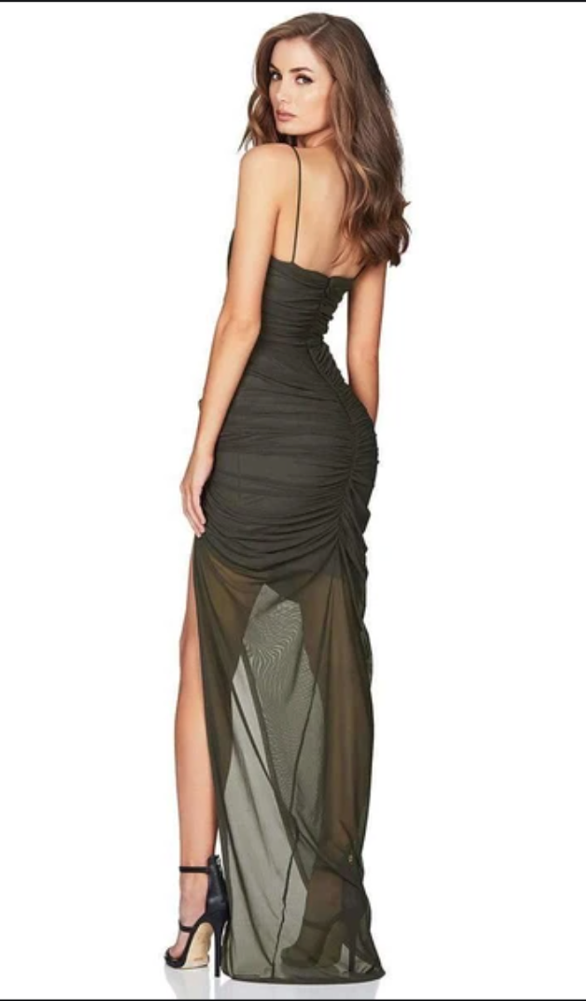 Love Nookie Moscow Gown Khaki Size 8 - Image 2