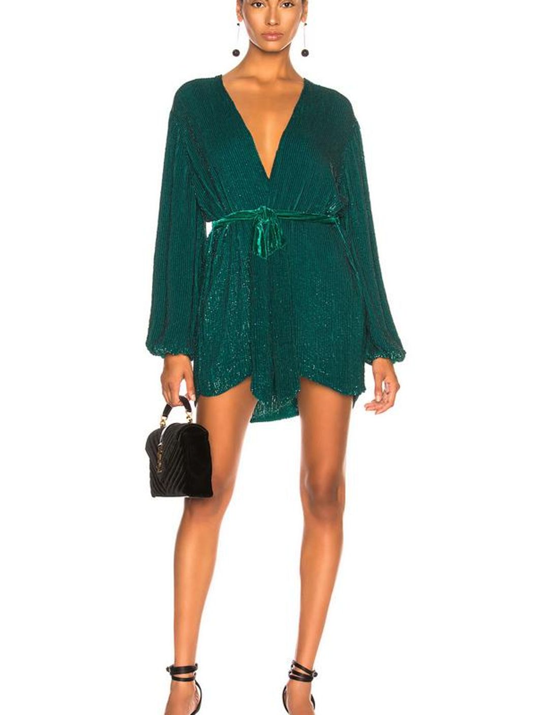 Retrofete Gabrielle Robe Dress in Green Size XS / Au 6 for rent on The Volte - main image