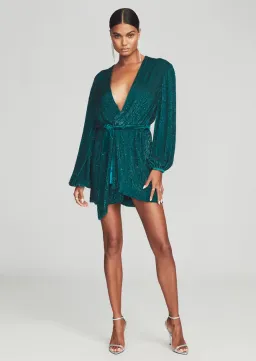 Retrofete Gabrielle Robe Dress in Green Size XS / Au 6 for rent on The Volte - image 1