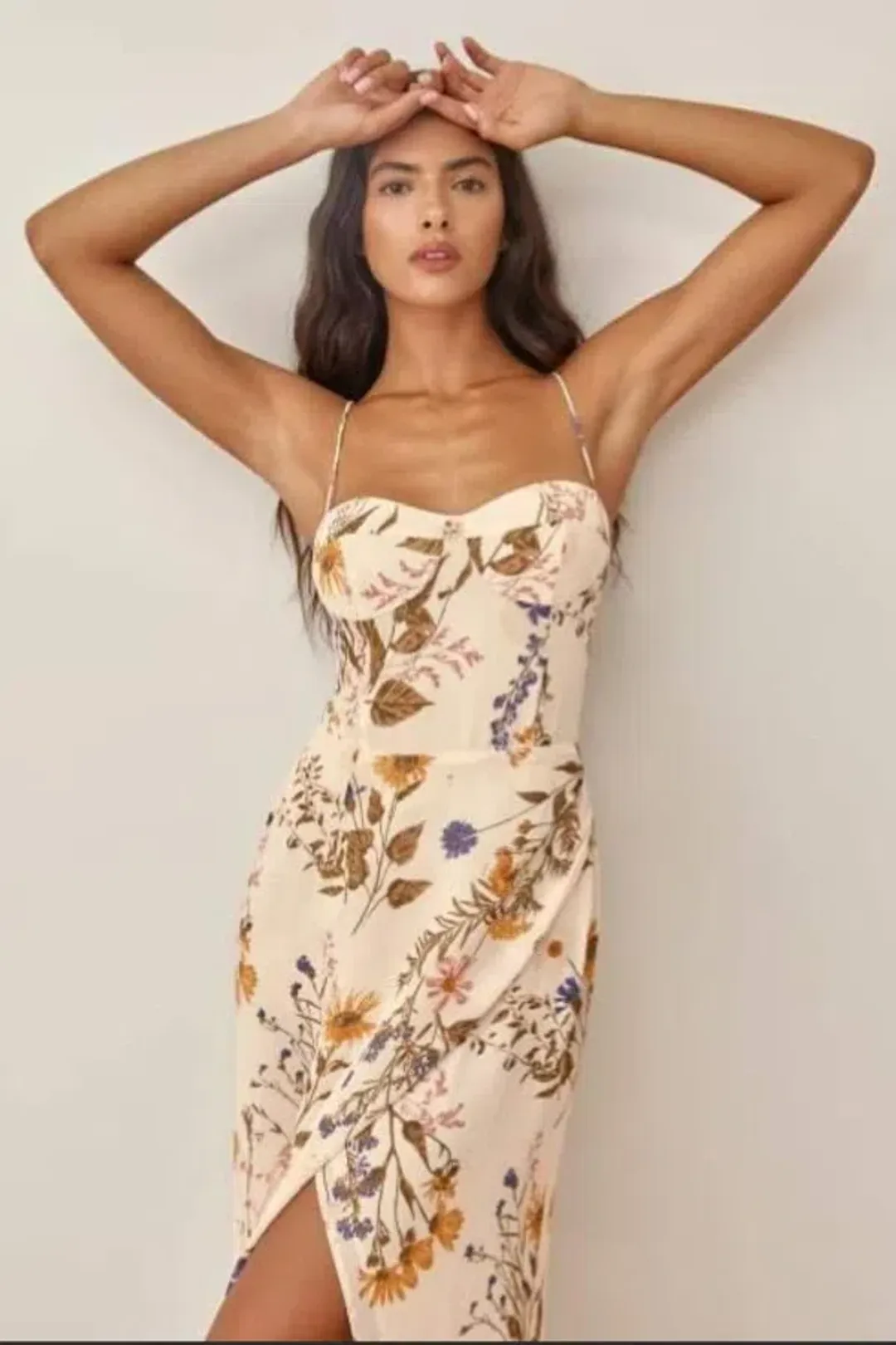 The Reformation Kourtney Dress in Frolic size 4 for rent on The Volte - main image