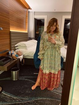 Hemant & Nandita Miyu Kaftan Multicolour Size 14 for rent on The Volte - image 3