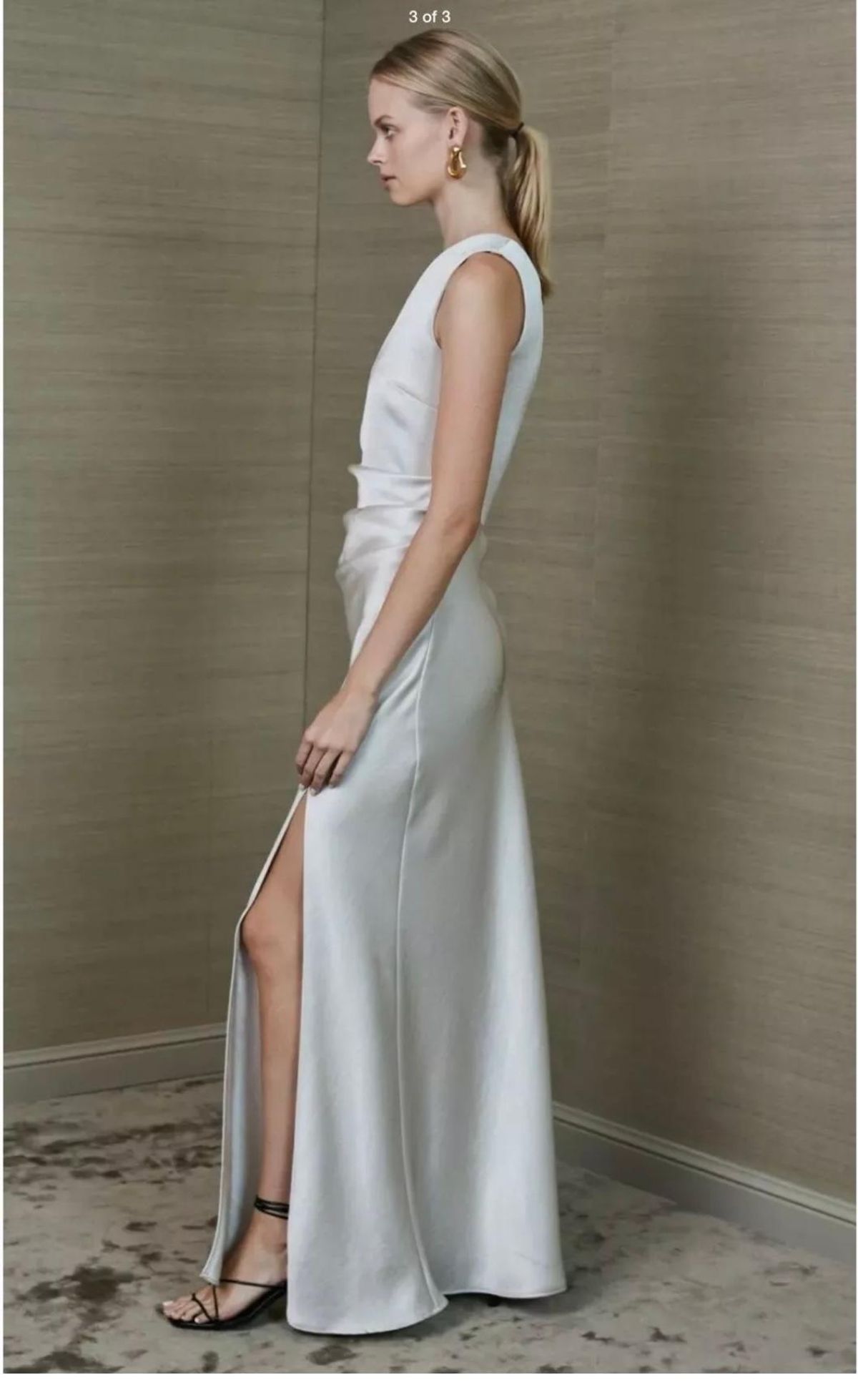 Bec & Bridge Alegra Asym Maxi Dress Cream Size 10 - Image 2