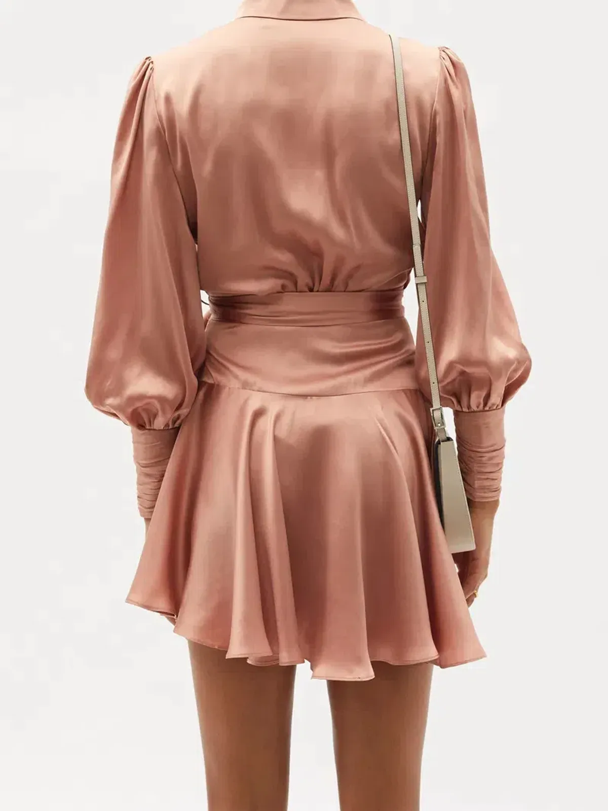 Zimmermann Silk Wrap Mini Lipstick Pink Size 6 - Image 2
