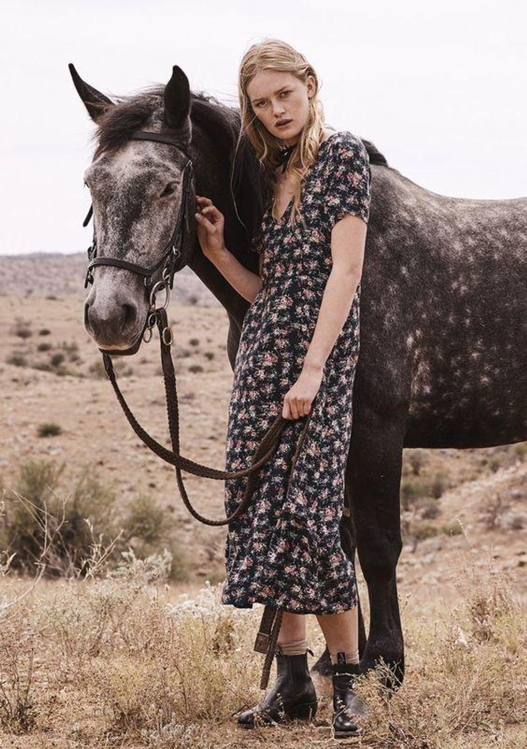 Auguste // Roxy Lady 90s Ditsy Floral ~ Black for rent on The Volte - main image