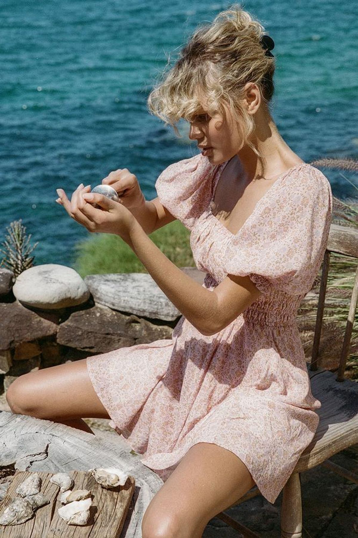 Spell Rae Mini Dress in Dusty Pink Size 10 - Image 2