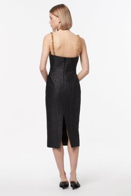Manning Cartell Neo Classic Midi Dress W/ Chain Black Size 8 for rent on The Volte - image 3
