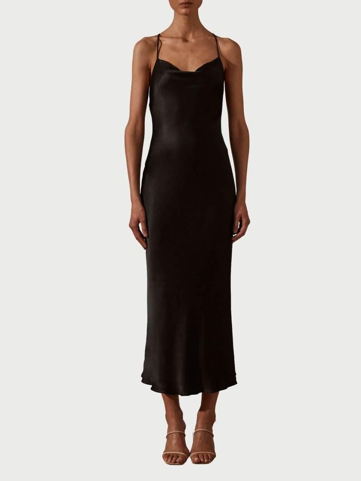 Shona Joy Cowl Back Midi Dress - Image 3