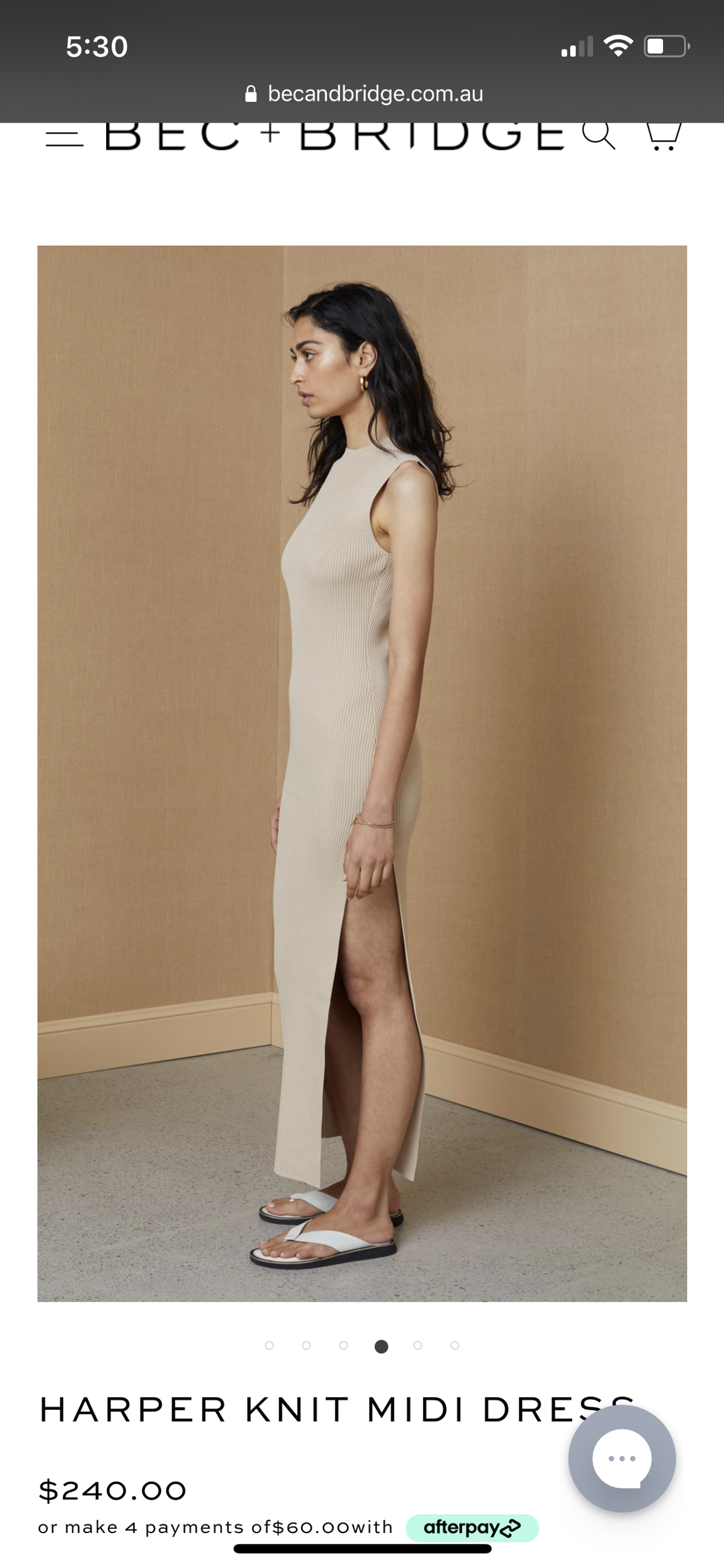 Harper Knit Midi Dress - Image 2