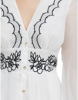 Keepsake Delta Long Sleeve Mini Dress - Porcelain size 6 (XS) for rent on The Volte - image 5