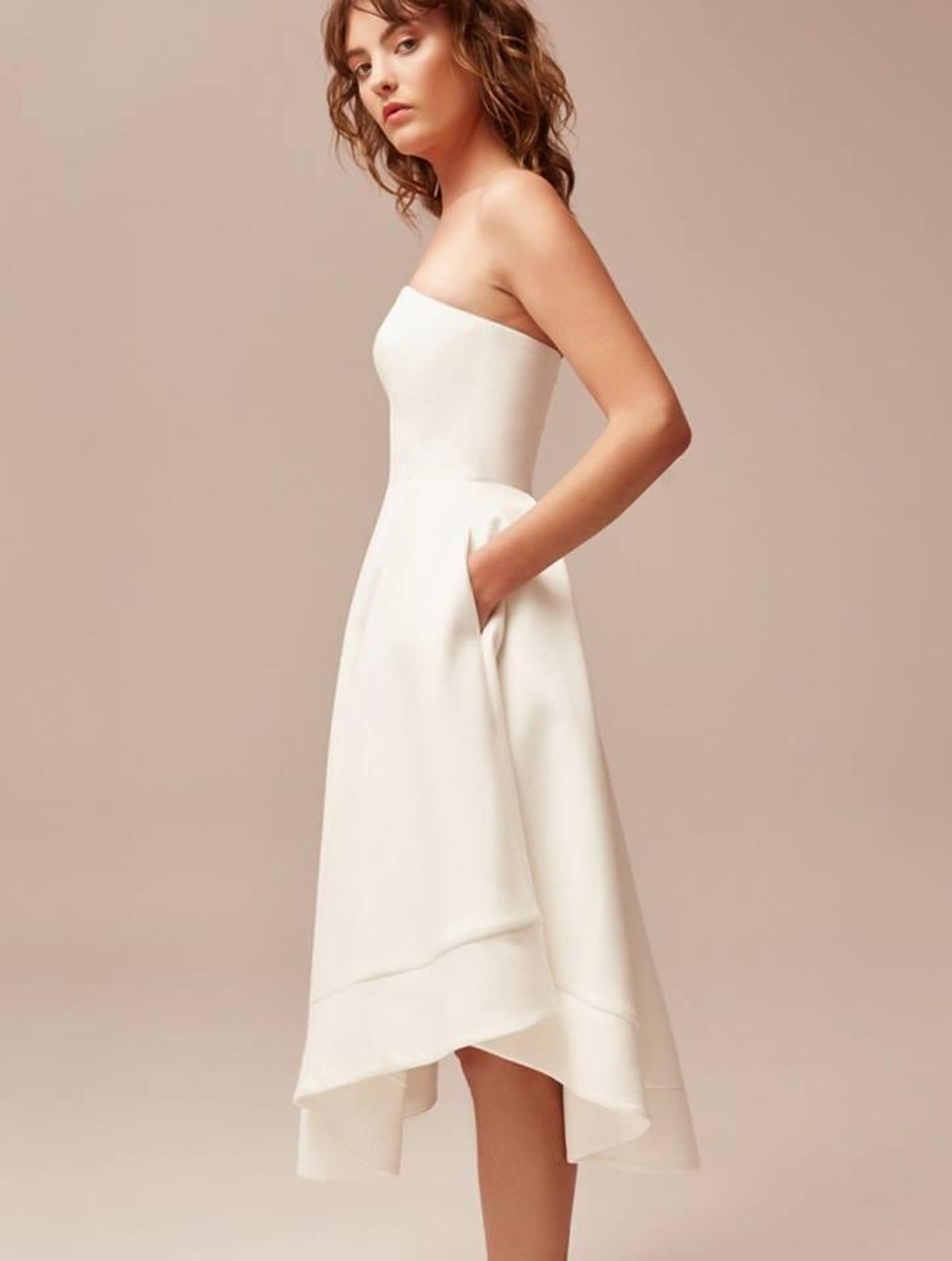 C/MEO Collective Making Waves Dress Ivory Size 6 - Image 2