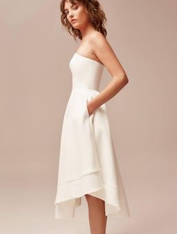 C/MEO Collective Making Waves Dress Ivory Size 6 for rent on The Volte - image 2