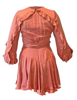 Zimmermann Winsome Flutter Robe Dress Guava Size 1 / AU 10 for rent on The Volte - image 5