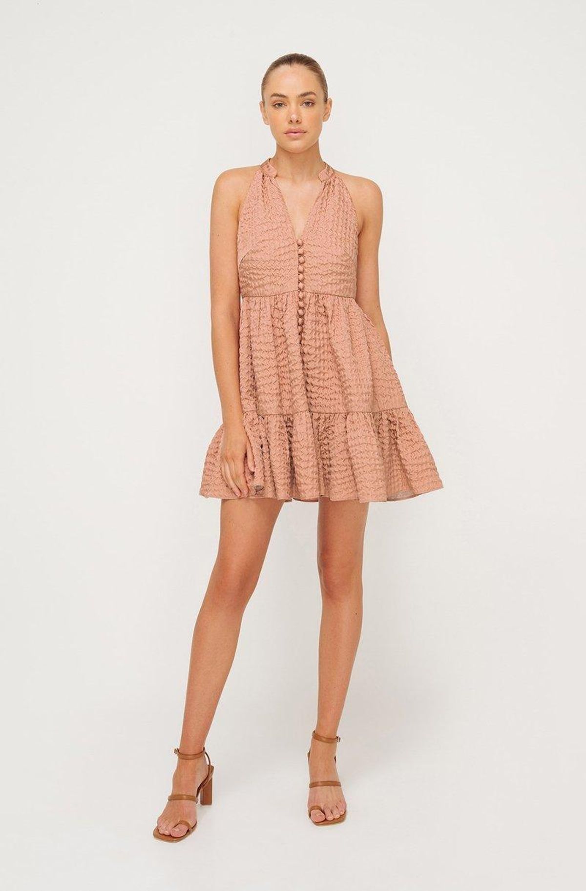 Sheike Milly Dress Nude Size 6 for rent on The Volte - main image