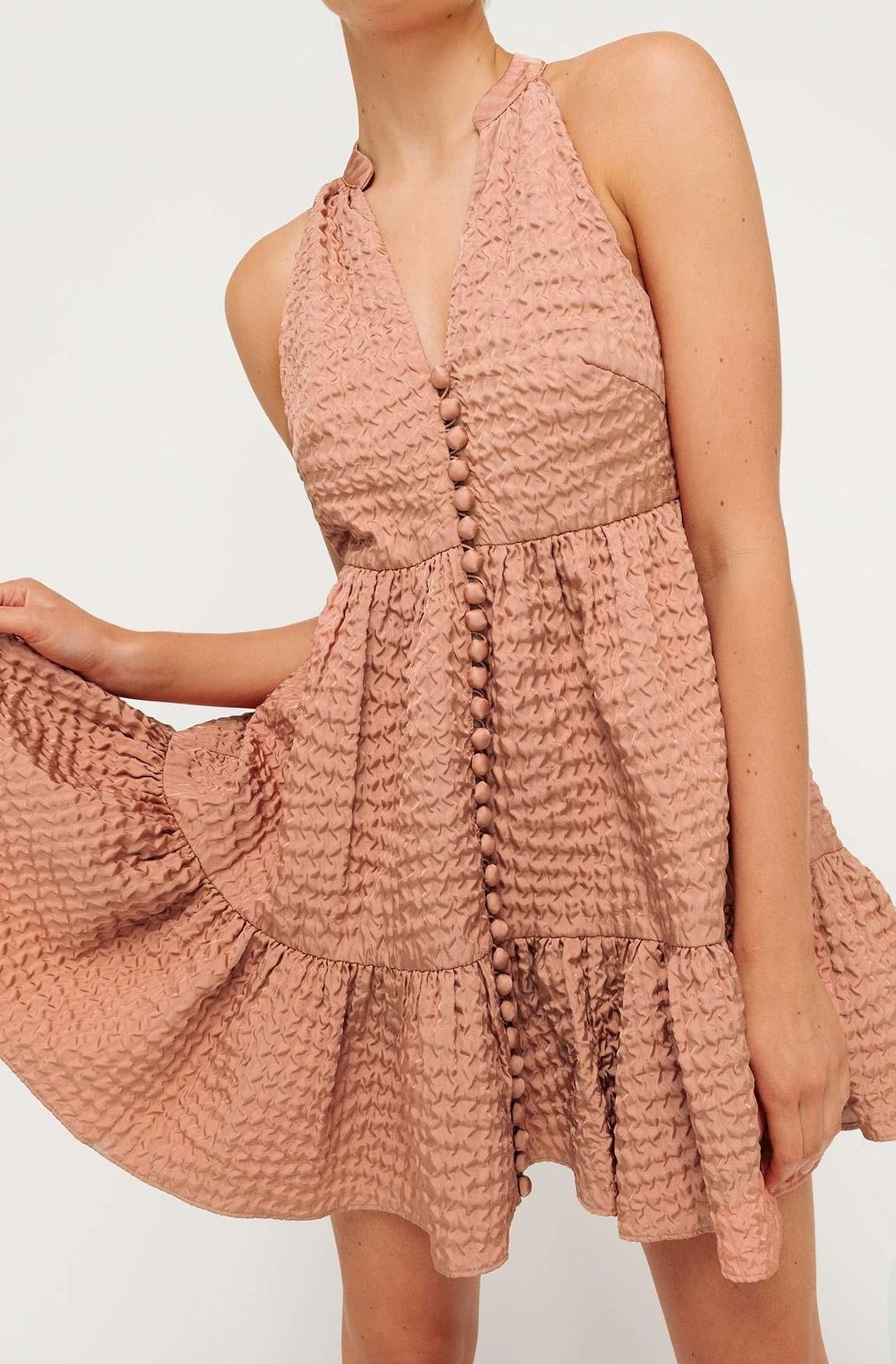 Sheike Milly Dress Nude Size 6 for rent on The Volte - main image
