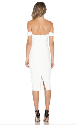 Misha Chloe Midi Dress White Size 10 for rent on The Volte - image 3