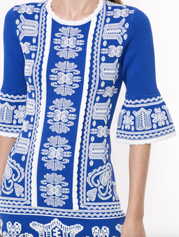 Alice McCall Devotion Jacket Mini Dress Royal Blue Print Size 4 for rent on The Volte - image 5