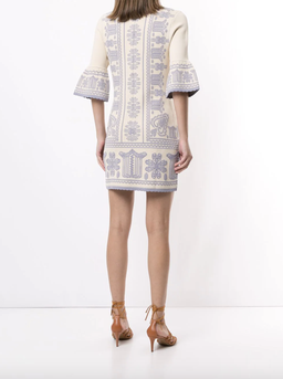 Alice McCall Devotion Jacket Mini Dress Oatmeal Print Size 4 for rent on The Volte - image 3