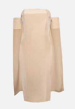 Misha Giselle Silk Dress Cream Size 10 for rent on The Volte - image 5
